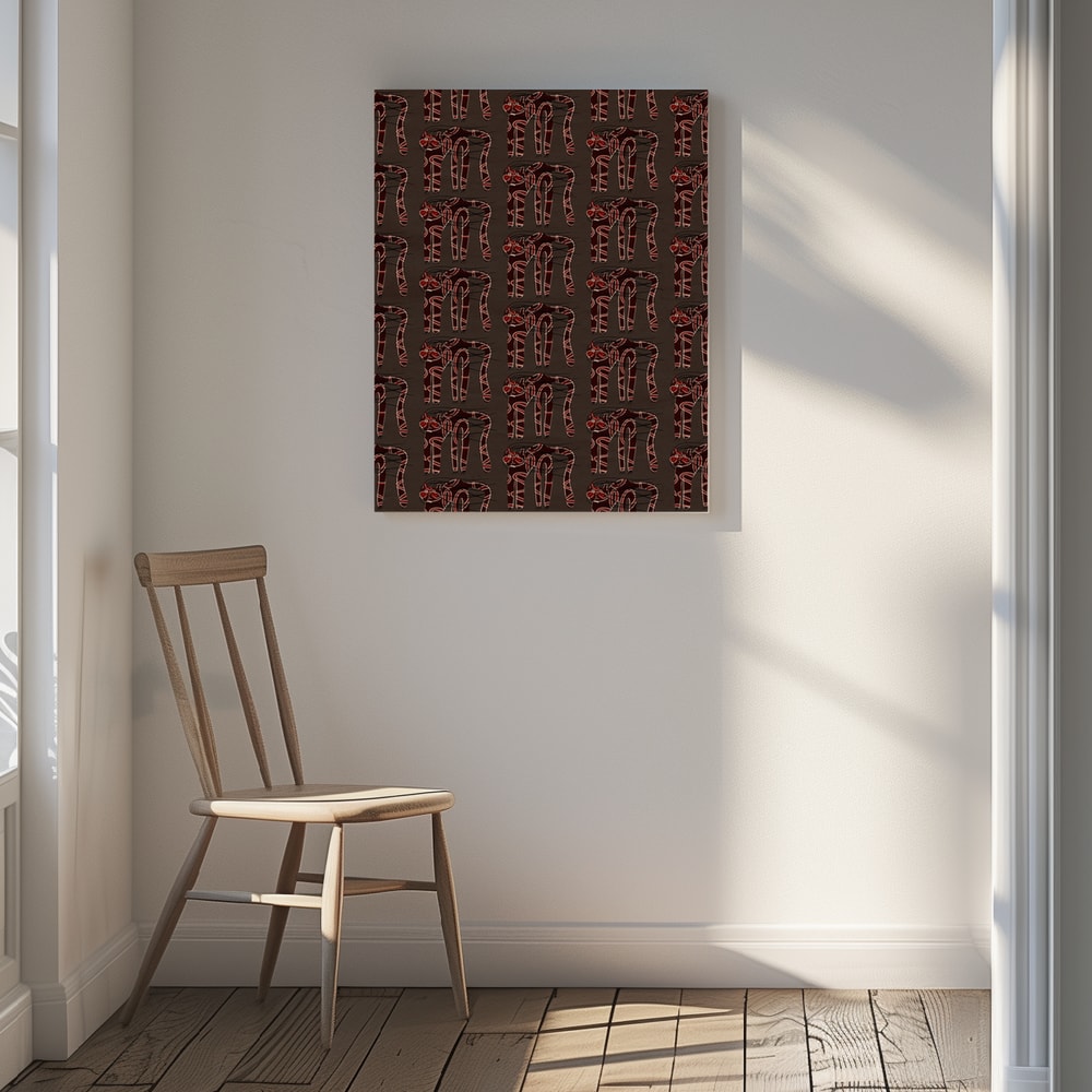 Dark Red Abstract Pattern