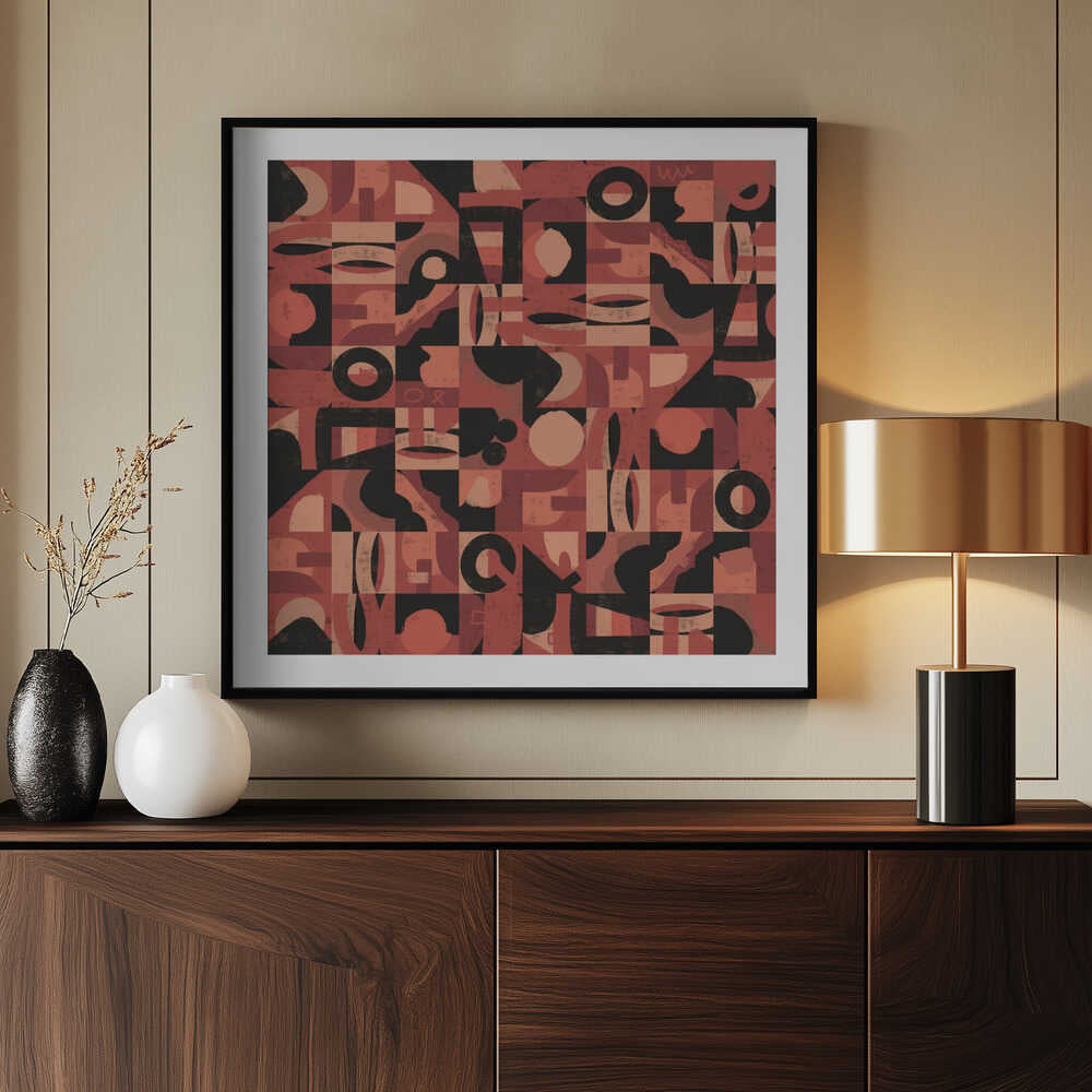 Abstract Terracotta Pattern