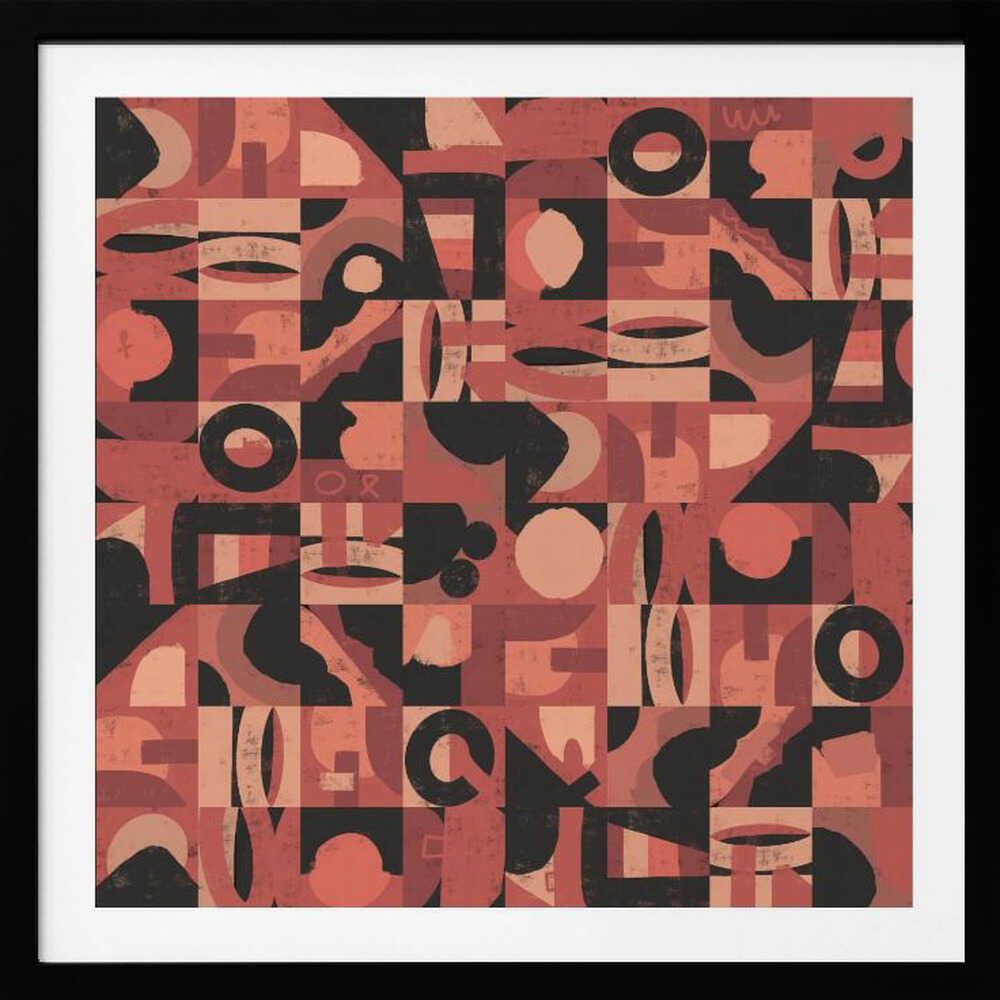 Abstract Terracotta Pattern