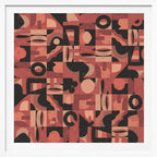 Abstract Terracotta Pattern