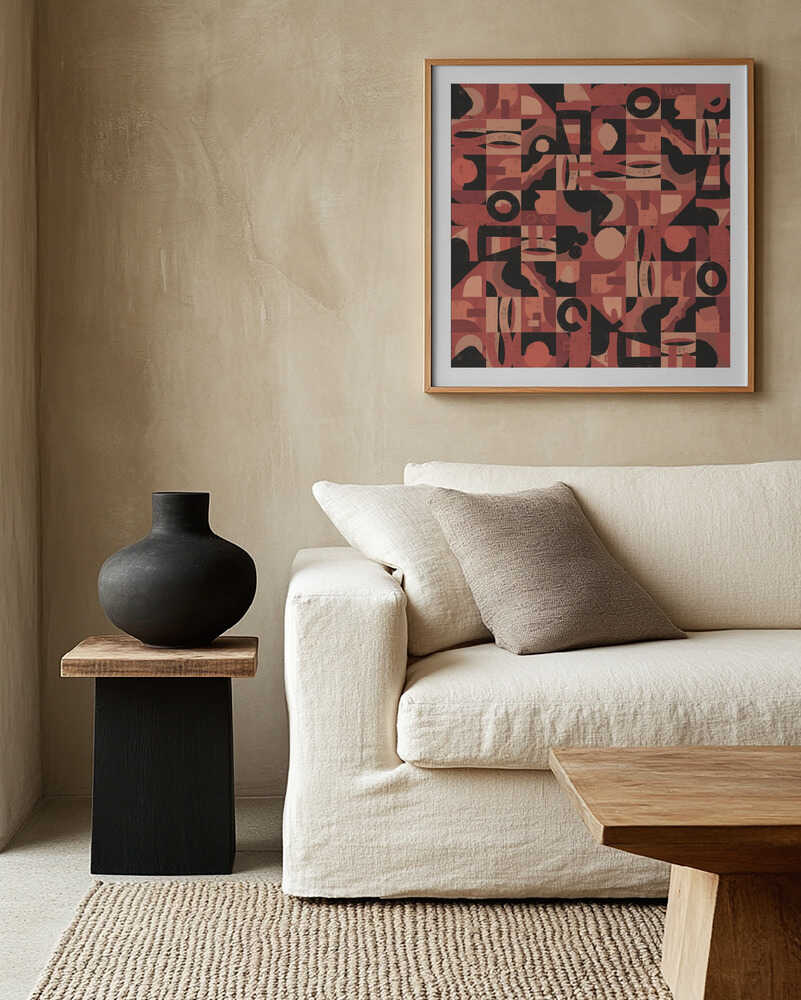 Abstract Terracotta Pattern