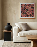 Abstract Terracotta Pattern