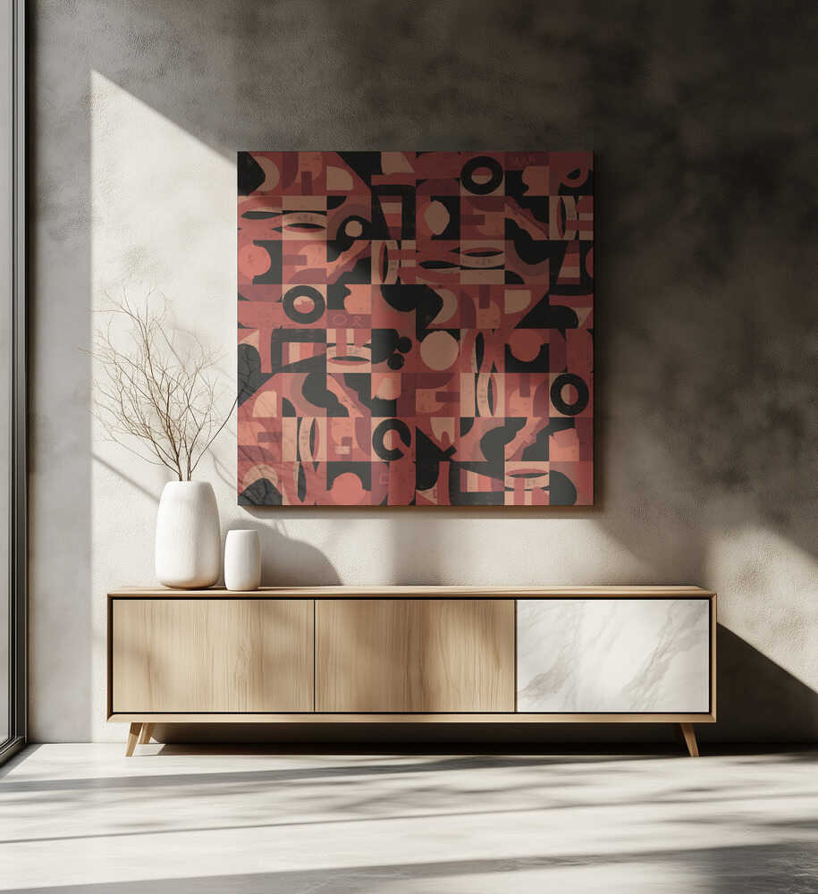Abstract Terracotta Pattern