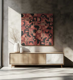Abstract Terracotta Pattern