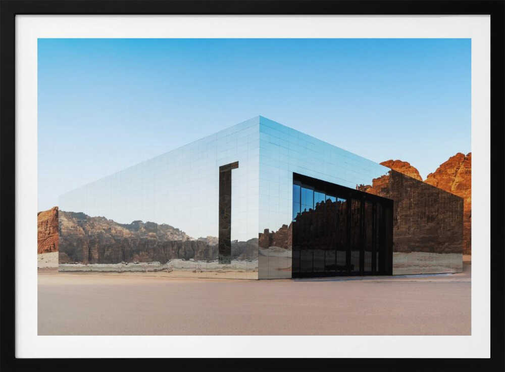 Mirrored Desert Architecture, arte de Hazim Alhazmi