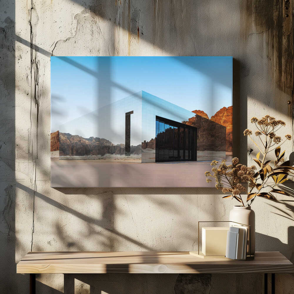 Mirrored Desert Architecture, arte de Hazim Alhazmi