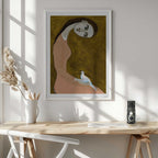 Serene Woman and Dove, arte de Sharyn Bursic