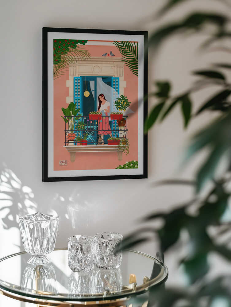 Mediterranean Balcony Garden, arte de Petra Holíková
