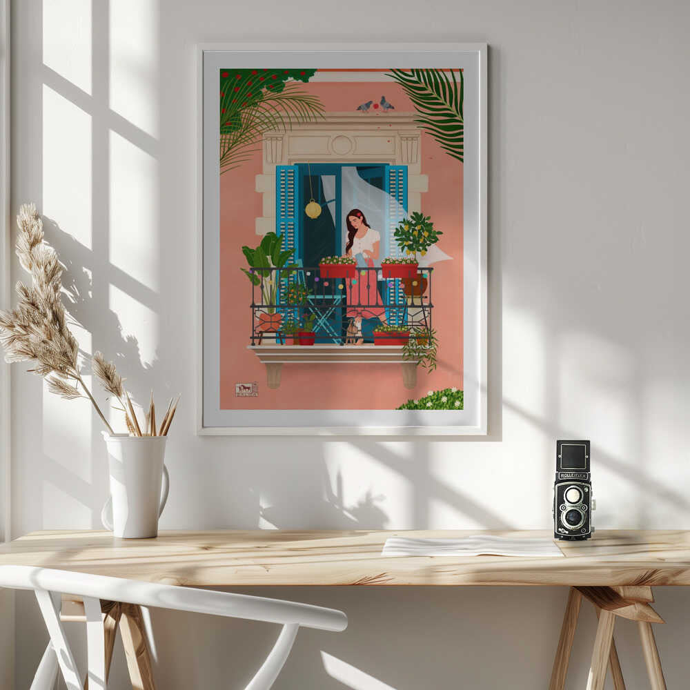 Mediterranean Balcony Garden, arte de Petra Holíková