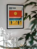 Crosby Beach Sun and Figures, arte de Retrodrome