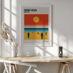 Crosby Beach Sun and Figures, arte de Retrodrome