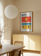 Crosby Beach Sun and Figures, arte de Retrodrome
