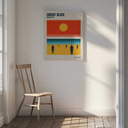 Crosby Beach Sun and Figures, arte de Retrodrome