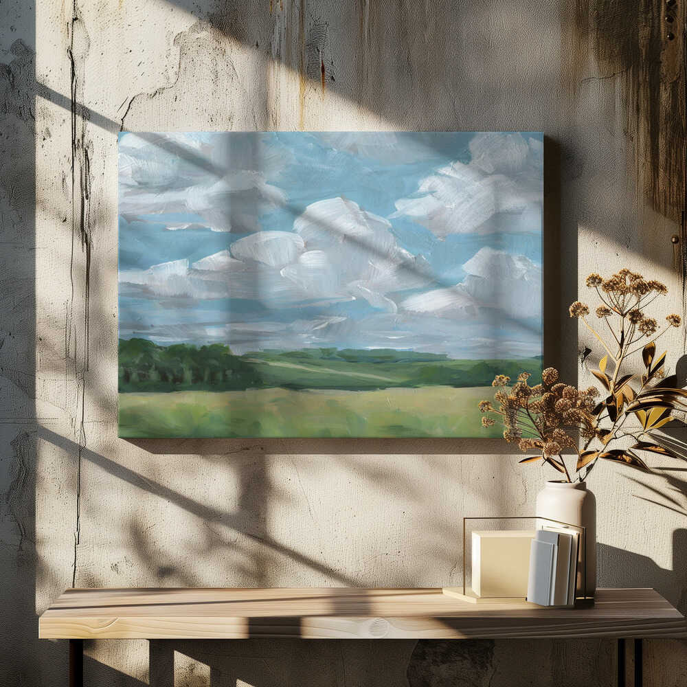 Summer Sky Over Fields