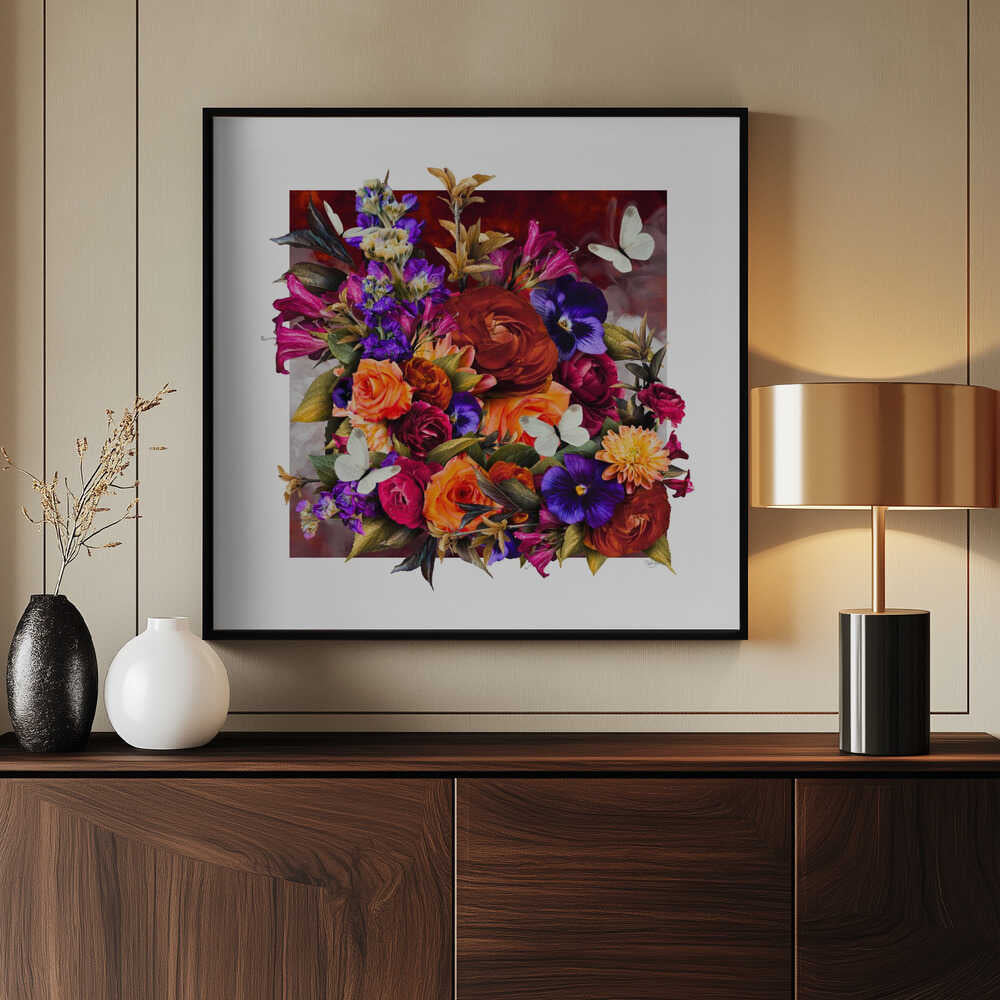 Vibrant Floral Bouquet, arte de Sue Skellern