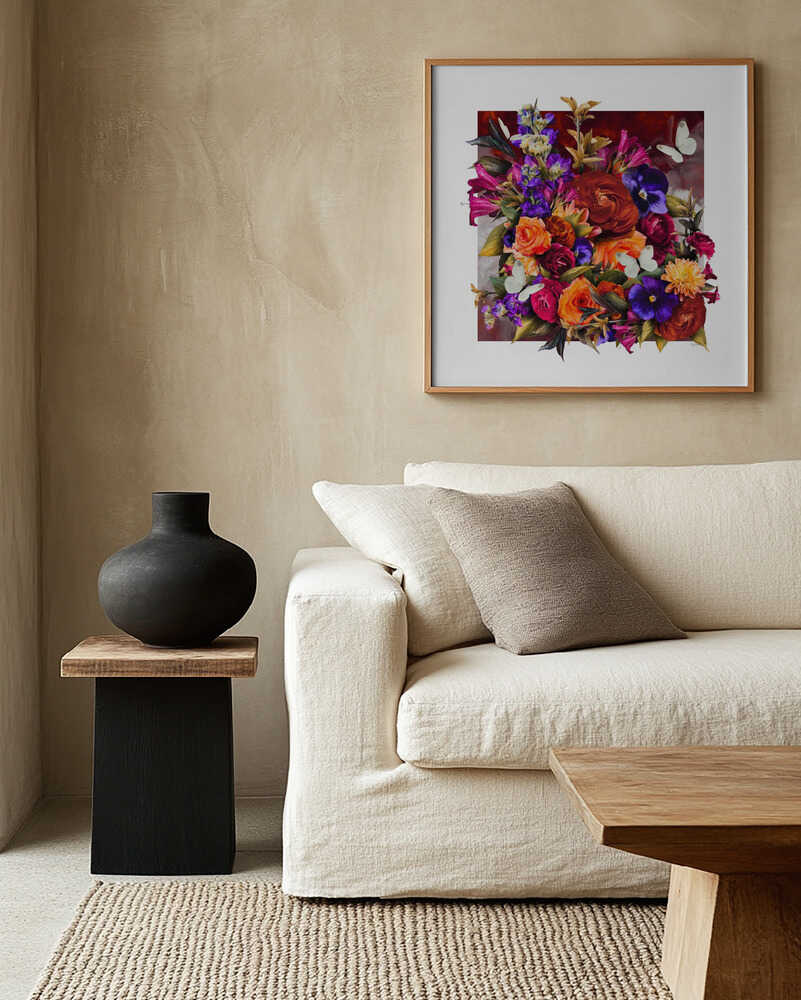 Vibrant Floral Bouquet, arte de Sue Skellern