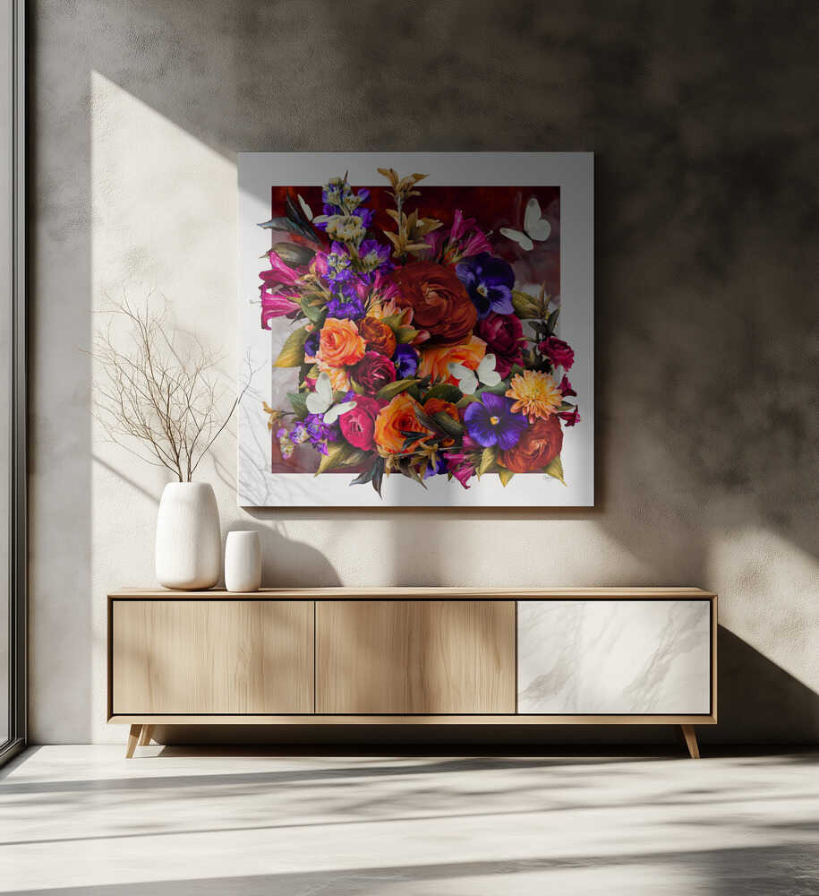 Vibrant Floral Bouquet, arte de Sue Skellern