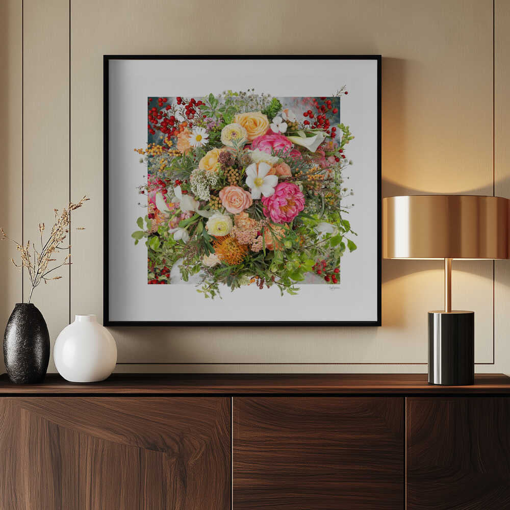 Vibrant Floral Bouquet, arte de Sue Skellern