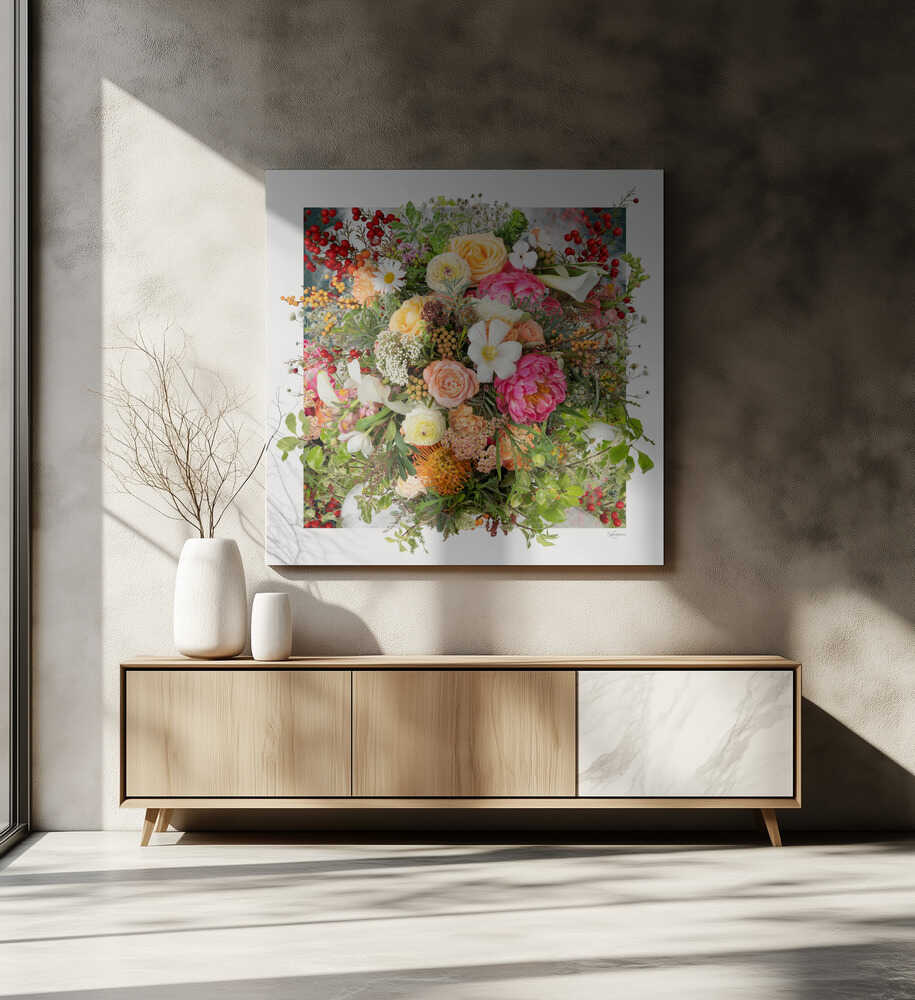 Vibrant Floral Bouquet, arte de Sue Skellern