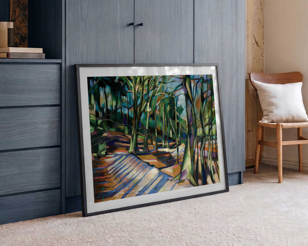 Sunny Forest Path, arte de Corné Akkers