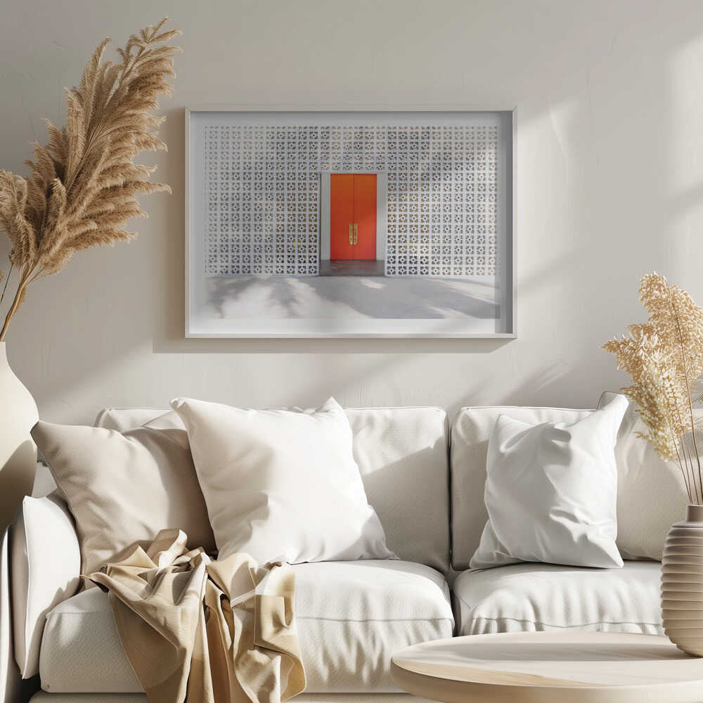 Parker Orange Doors and Breezeblock Wall, arte de Tom Windeknecht