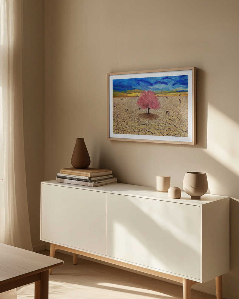 Pink Tree Desert Sky, arte de Tom Blood