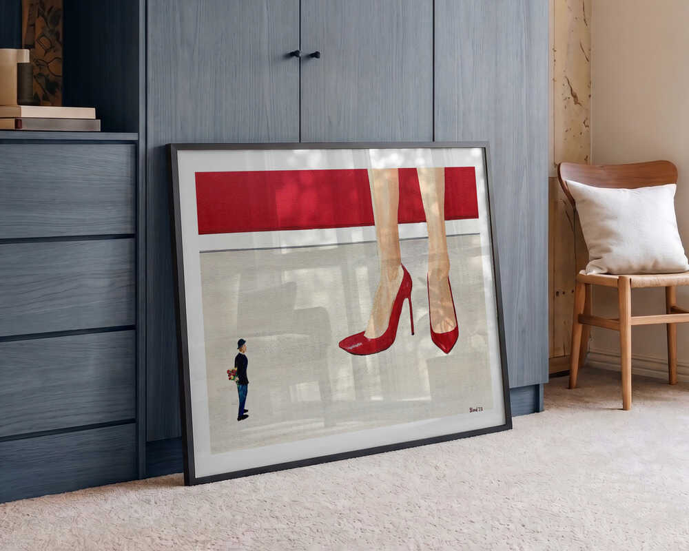 Red Heels and Tiny Love, arte de Tom Blood