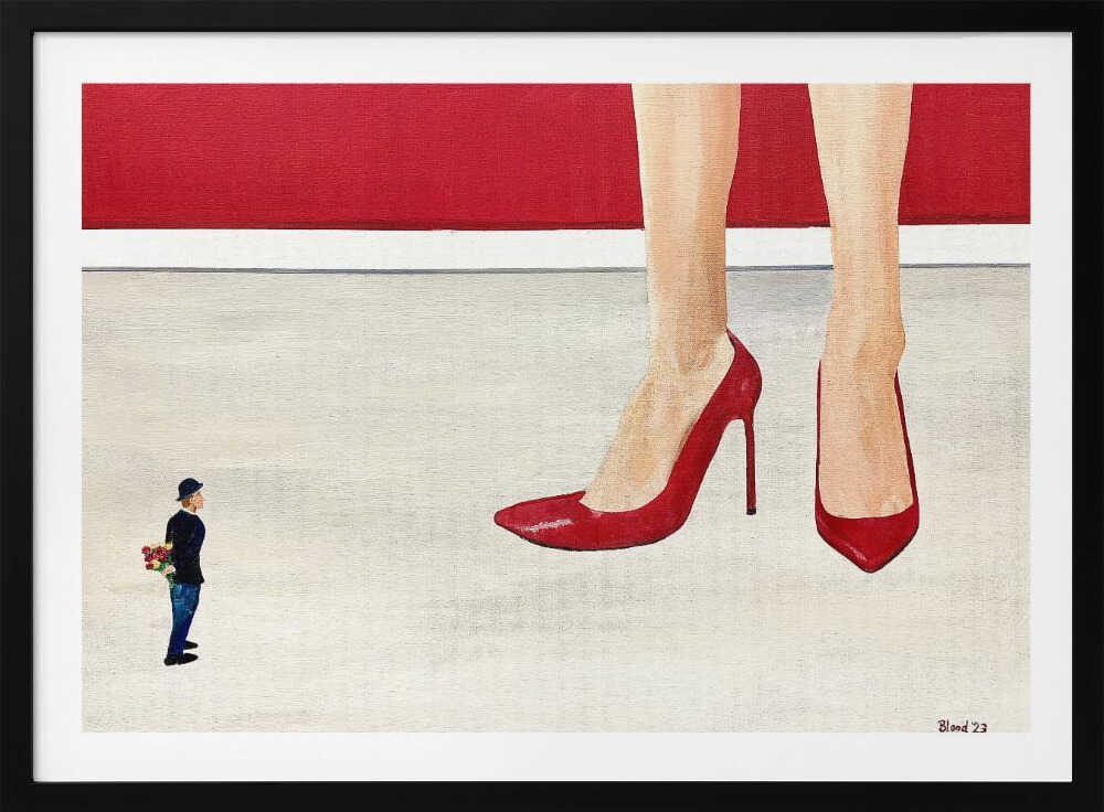 Red Heels and Tiny Love, arte de Tom Blood