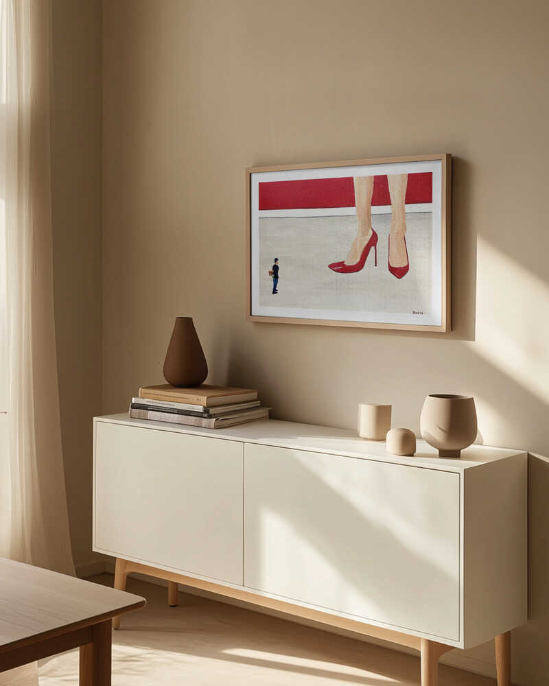 Red Heels and Tiny Love, arte de Tom Blood