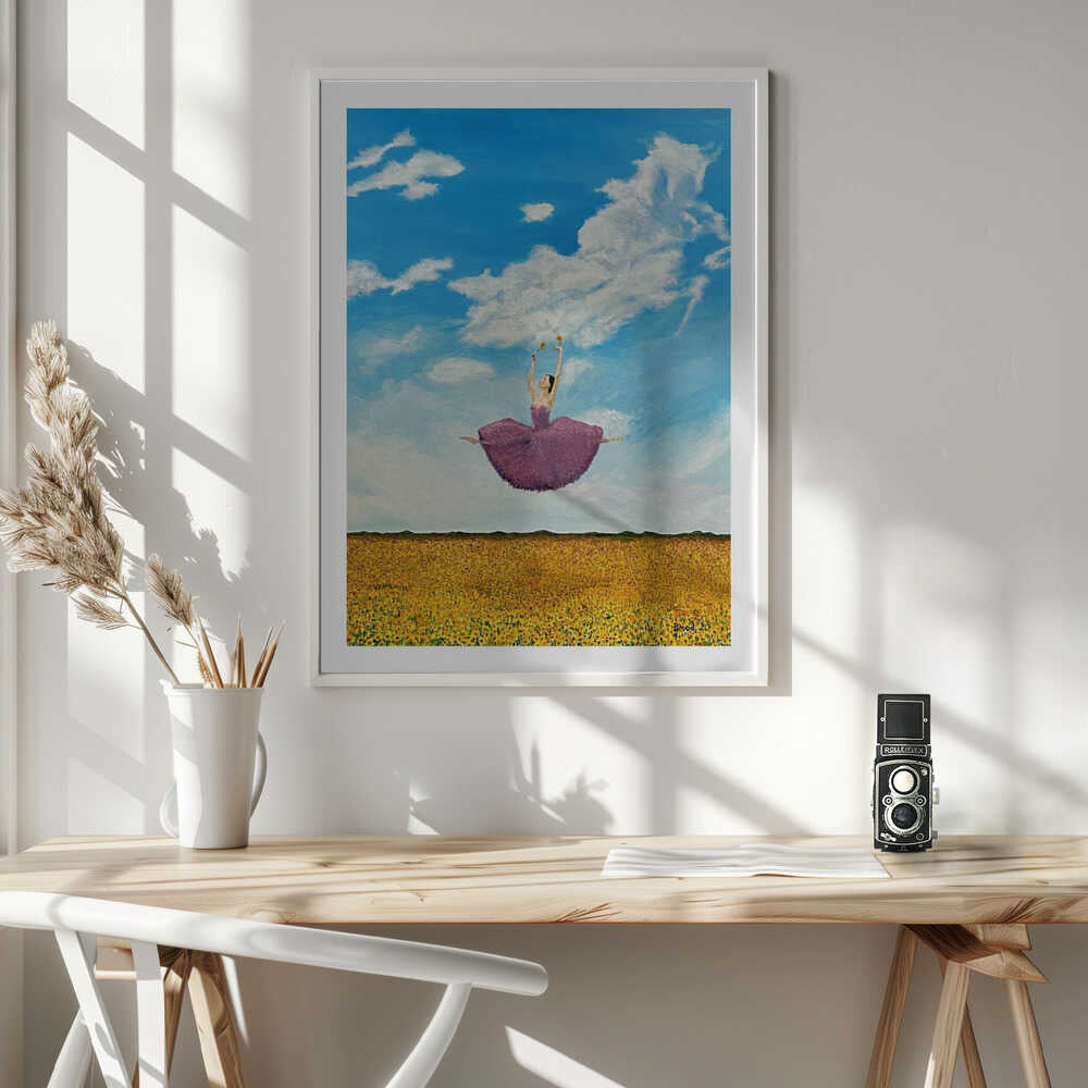 Ballerina in Sunflower Field, arte de Tom Blood