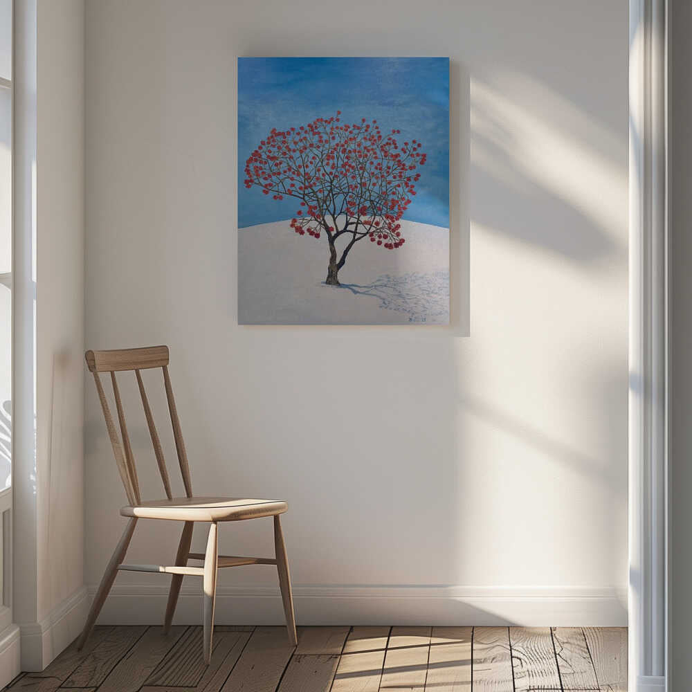 Winter Tree Red Berries, arte de Tom Blood