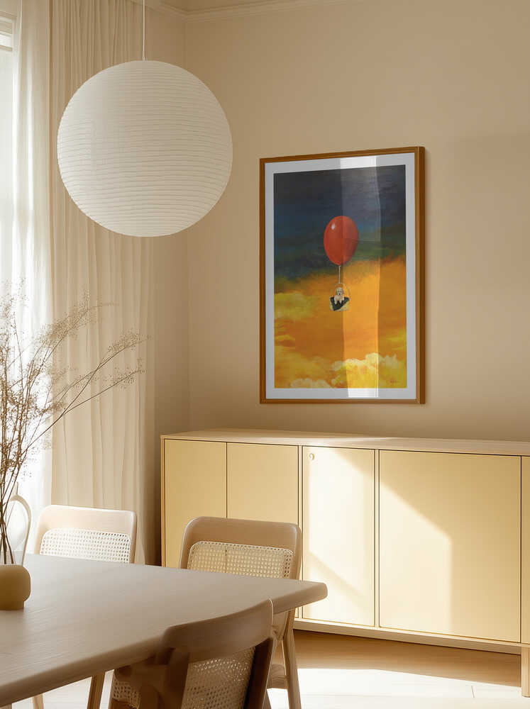 Flying Puppy Balloon, arte de Tom Blood