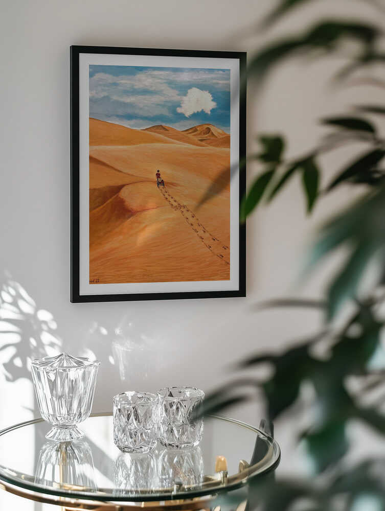 Desert Cart Journey, arte de Tom Blood
