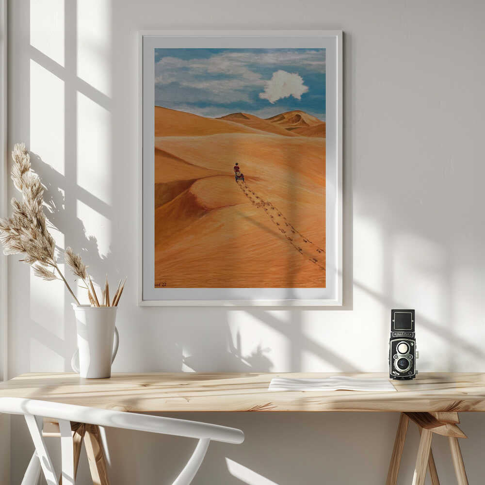 Desert Cart Journey, arte de Tom Blood
