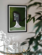 Enigmatic Green Woman, arte de Sharyn Bursic