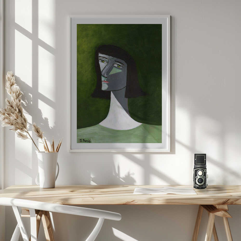 Enigmatic Green Woman, arte de Sharyn Bursic