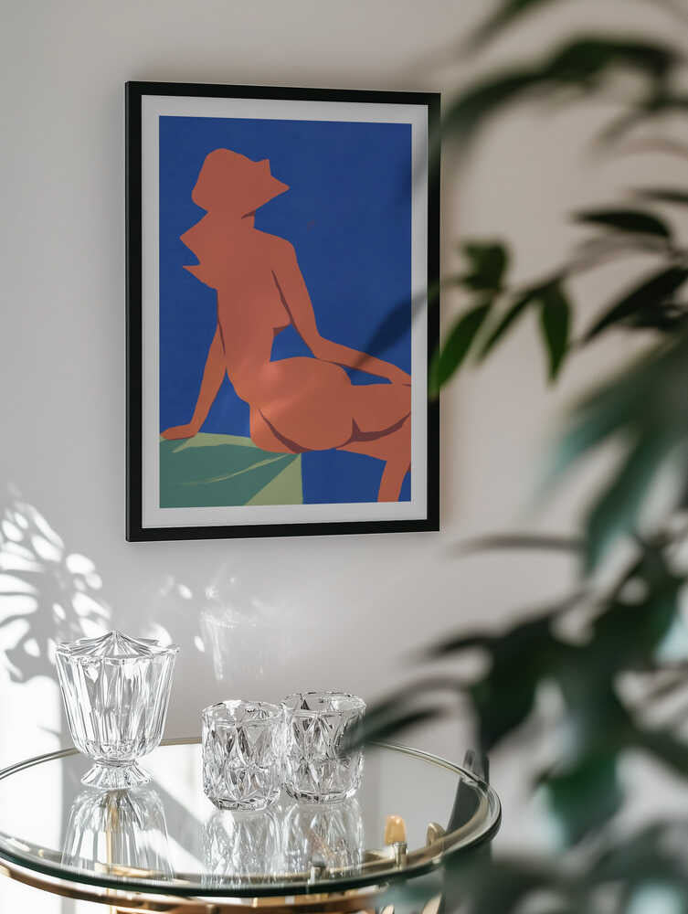 Nude Woman In Hat, arte de Little Dean