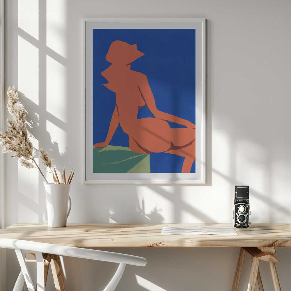Nude Woman In Hat, arte de Little Dean