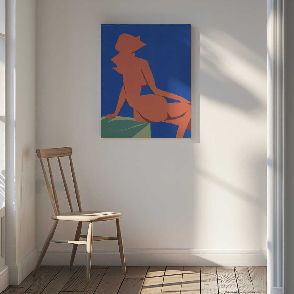 Nude Woman In Hat, arte de Little Dean