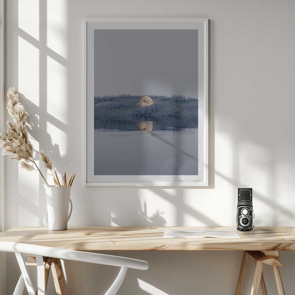 Serene Moon Reflection, arte de Javier Pardina