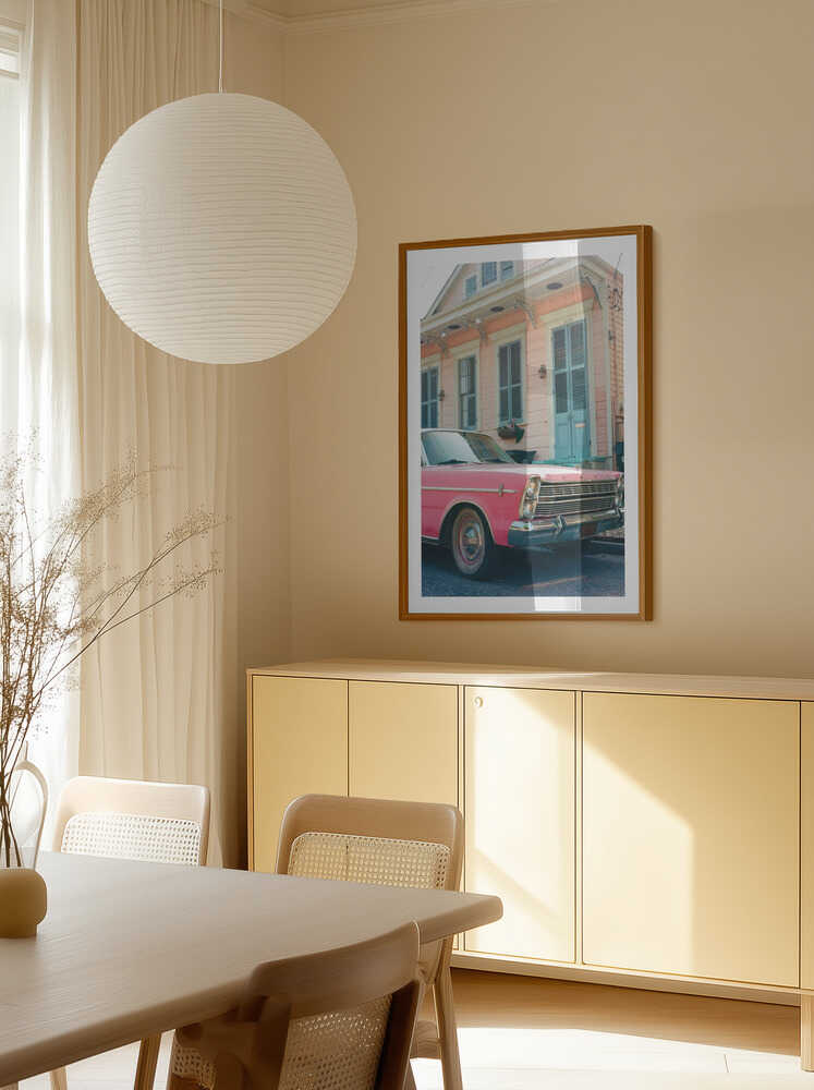Classic Pink Car House, arte de Bethany Young