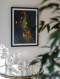 Colorful Abstract Figure, arte de Corné Akkers