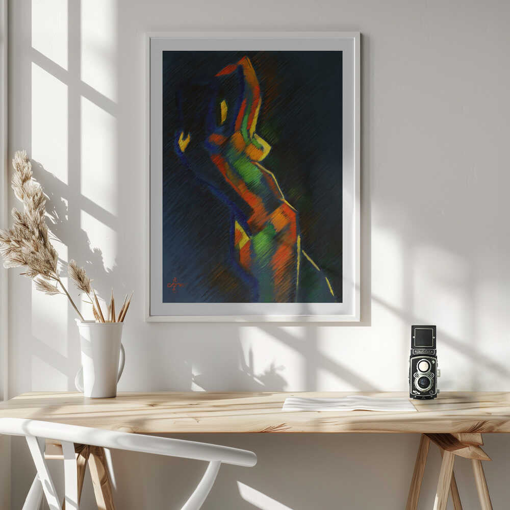Colorful Abstract Figure, arte de Corné Akkers