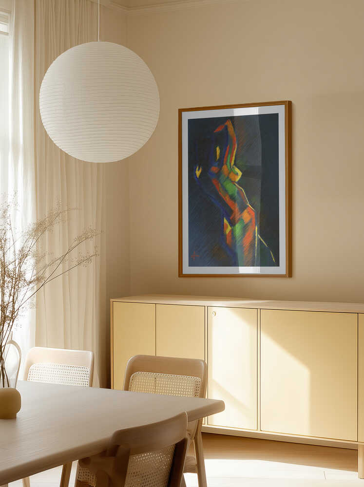 Colorful Abstract Figure, arte de Corné Akkers