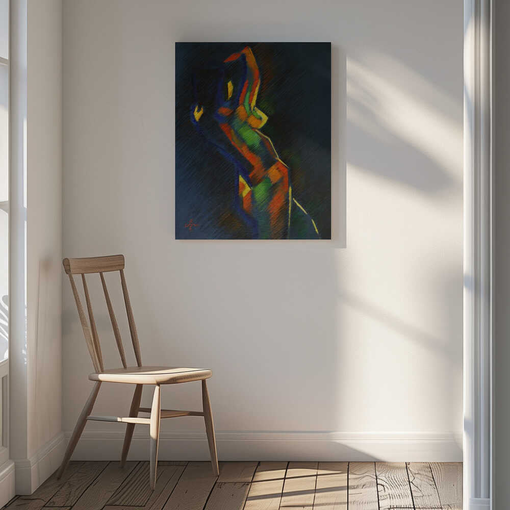 Colorful Abstract Figure, arte de Corné Akkers