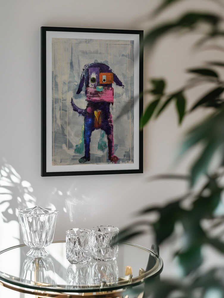 Colorful Abstract Dog, arte de Owe Emfestav