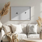 Flying Cranes Silhouette, arte de Tal Paz-Fridman
