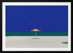 Serene Beach Umbrella, arte de Little Dean