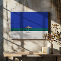 Serene Beach Umbrella, arte de Little Dean