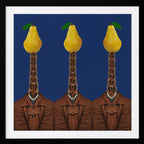 Surreal Pear Gentlemen, arte de Collage Malage